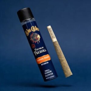 ⁠Premium indoor cannabis pre-roll by Big Chief with branded packaging⁠