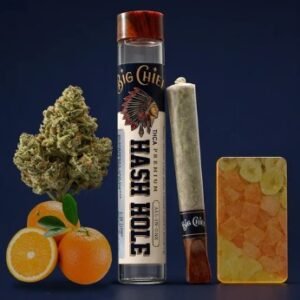 ⁠Big Chief 2G Hash Hole pre-roll in branded glass tube⁠