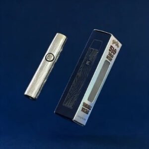 Sleek 510 Thread Battery Silver finish for universal vape cartridge compatibility