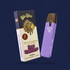 ⁠Big Chief 2G Melted Diamond Disposable packaging and vape device⁠